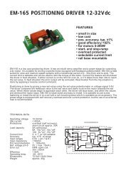 EM-165 POSITIONING DRIVER 12-32Vdc