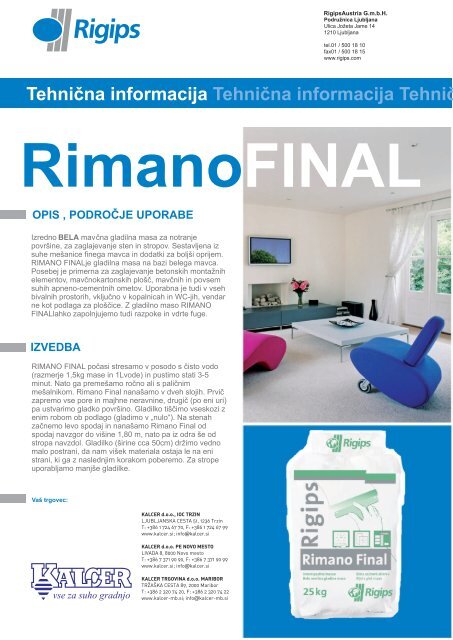 Rimano final - Kalcer