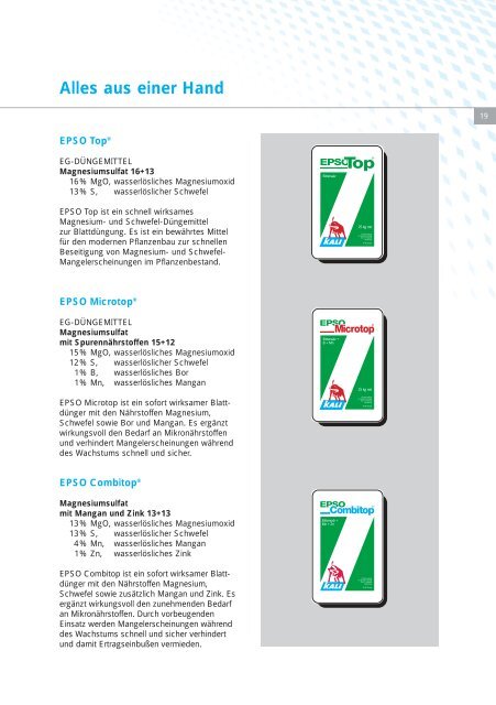 Informationen zur BlattdÃ¼ngung mit EPSO ... - K+S KALI GmbH