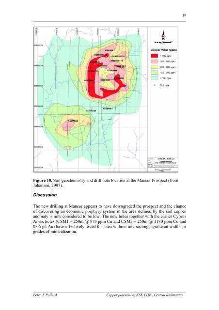 Copper potential of KSK COW - Kalimantan Gold Corporation Limited