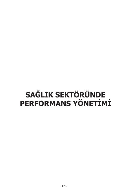 I. UluslararasÄ± SaÄlÄ±kta Performans ve Kalite Kongresi Bildiriler ...