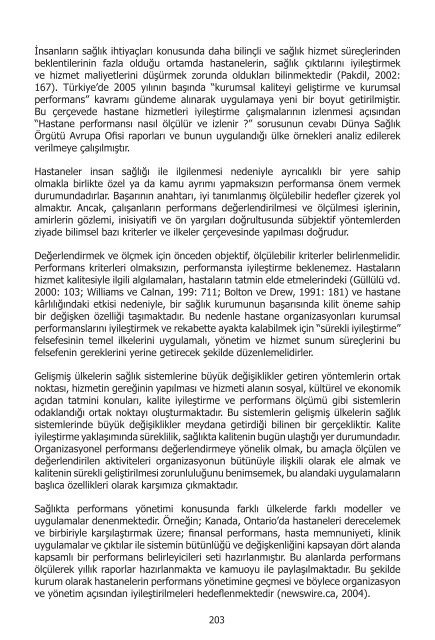 I. UluslararasÄ± SaÄlÄ±kta Performans ve Kalite Kongresi Bildiriler ...