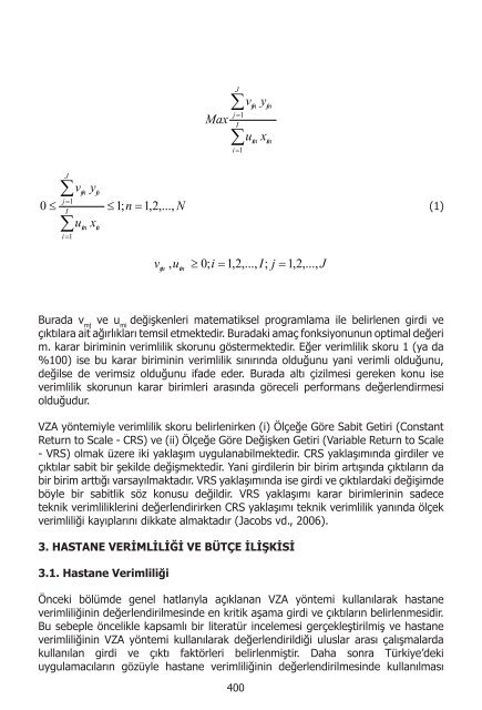 I. UluslararasÄ± SaÄlÄ±kta Performans ve Kalite Kongresi Bildiriler ...