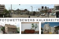 Fotowettbewerb Kalkbreite Flyer - Genossenschaft Kalkbreite