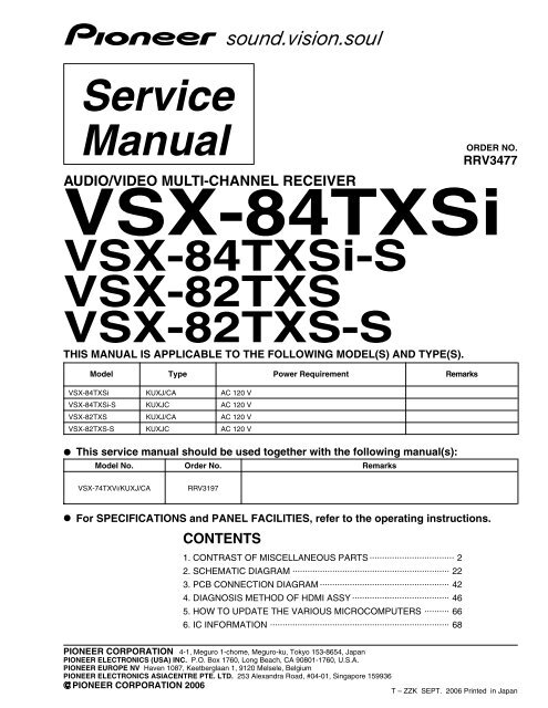 vsx-1022-k stby assy board view vsx-1022-k stby assy board view