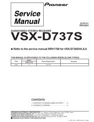 â¢ Refer to the service manual RRV1780 for VSX-D736S/HLXJI.