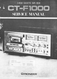 PIONEER CT-F1000 l SERVICE MANUAL - Audioklassiks