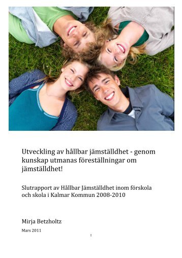 Utveckling av hållbar jämställdhet - genom ... - Kalmar kommun
