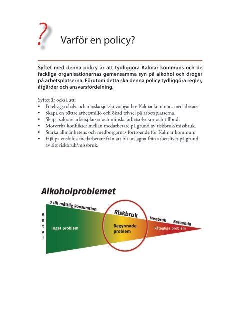 Alkohol- och drogpolicy - Kalmar kommun