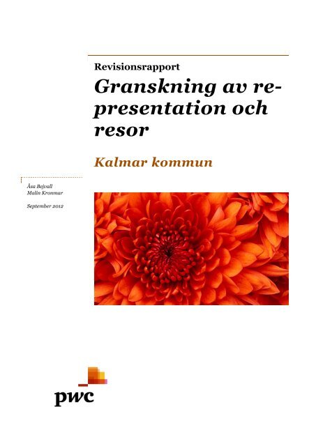 Granskning av representation och resor - Kalmar kommun