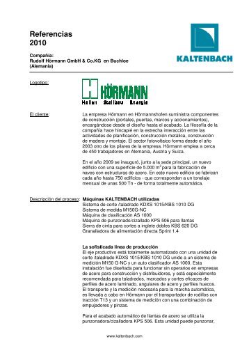 Leer mÃ¡s - Hans Kaltenbach Maschinenfabrik GmbH + Co. KG