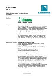 leia mais - Hans Kaltenbach Maschinenfabrik GmbH + Co. KG