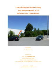 landschaftspflegerischer Fachbeitrag - Stadt Kaltenkirchen