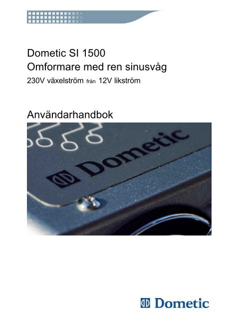E31 10 Dometic Inverter Si 1500 Pdf Kama Fritid