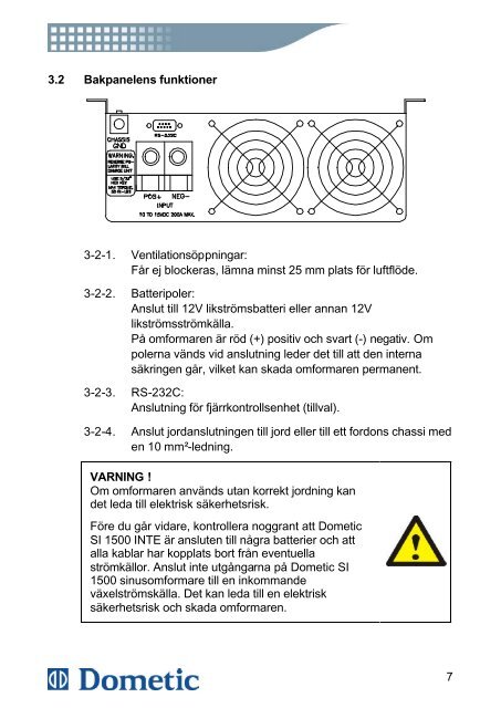 E31-10 Dometic inverter SI-1500.pdf - KAMA Fritid