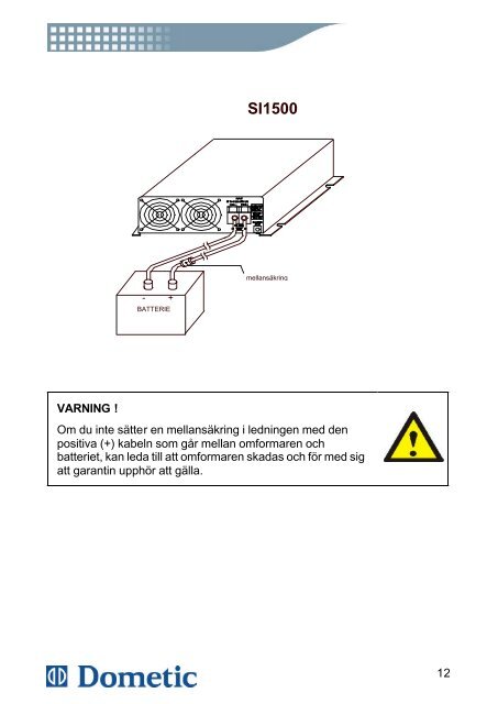 E31-10 Dometic inverter SI-1500.pdf - KAMA Fritid