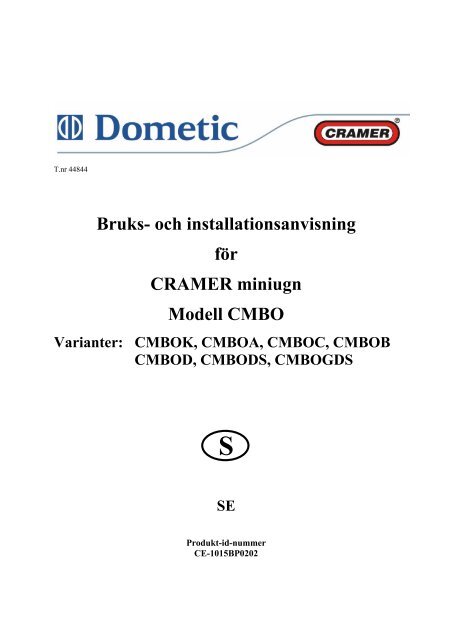 G06-28 Installationsanv.CRAMER ugn.pdf - KAMA Fritid