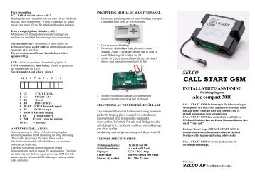 T30-88 callstart.pdf - KAMA Fritid