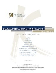 Kamakura Risk Manager 8.0 Introduction - Kamakura Corporation