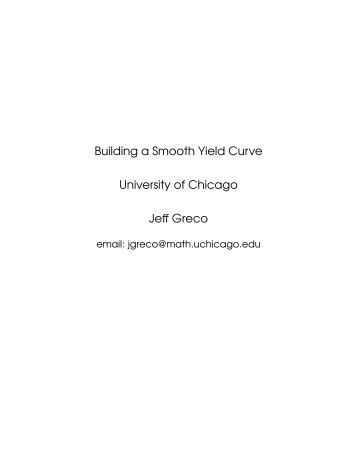 the full text of Professor Greco's lecture notes on yield curve smoothing