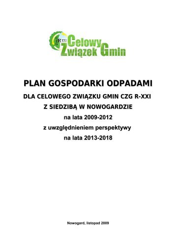 PLAN GOSPODARKI ODPADAMI - Miasto i Gmina KamieÅ Pomorski