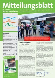 Mitteilungsblatt Februar 2014 (PDF) - Gemeinde Kammerstein