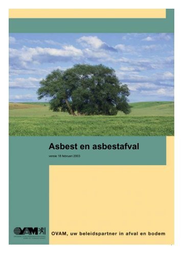 Asbest en asbestafval februari 2003 - Gemeente Kampenhout