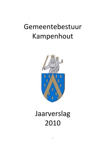 Jaarverslag 2010 - Gemeente Kampenhout
