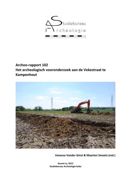Verslag archeologisch vooronderzoek aan de Vekestraat te ...