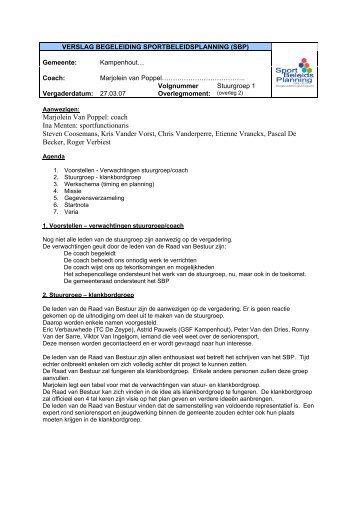 Marjolein Van Poppel - Gemeente Kampenhout
