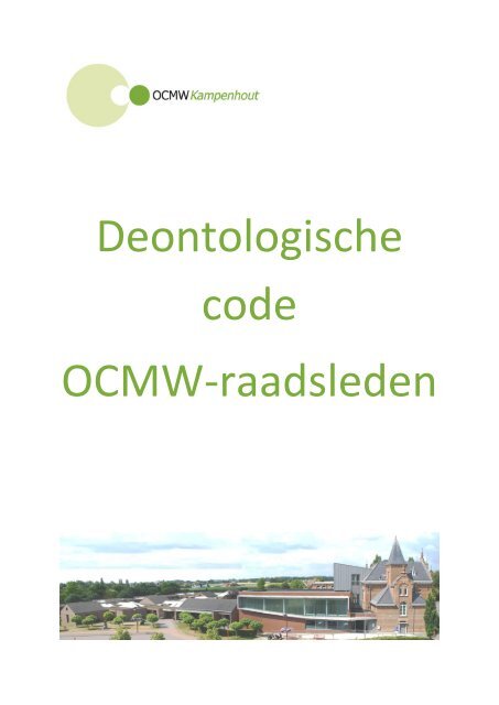 Deontologische code OCMW-raadsleden - Gemeente Kampenhout