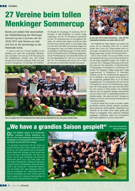 Ausgabe 2/ 2012 - TSV SchwabmÃ¼nchen