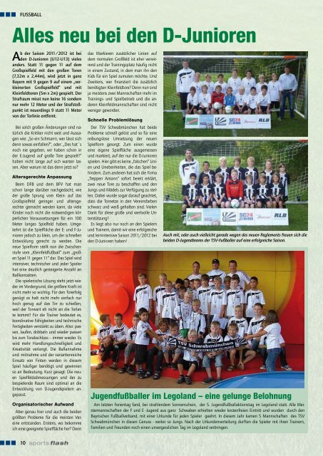 Ausgabe 3/ 2011 - TSV SchwabmÃ¼nchen