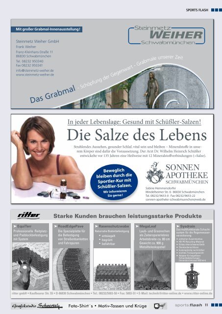 Ausgabe 3/ 2011 - TSV SchwabmÃ¼nchen
