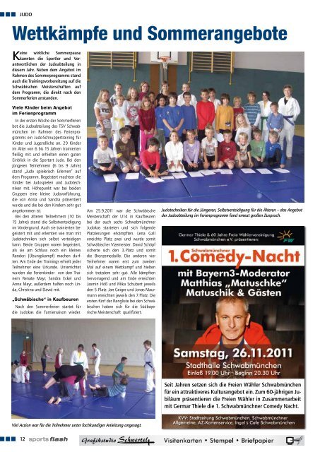 Ausgabe 3/ 2011 - TSV SchwabmÃ¼nchen