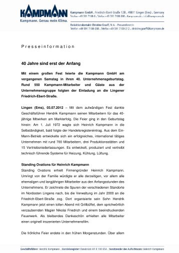 Pressemeldung als PDF-Datei herunterladen - Kampmann GmbH