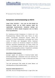Pressemeldung als PDF-Datei herunterladen - Kampmann GmbH