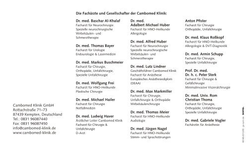 diesem Flyer (PDF) - HNO-Praxis Dr. Meier Lindenberg