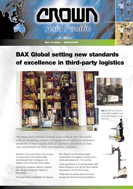 BAX Global setting new standards of excellence in third-party logistics