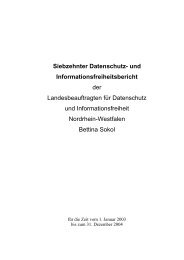 17. Datenschutz- und Informationsfreiheitsbericht