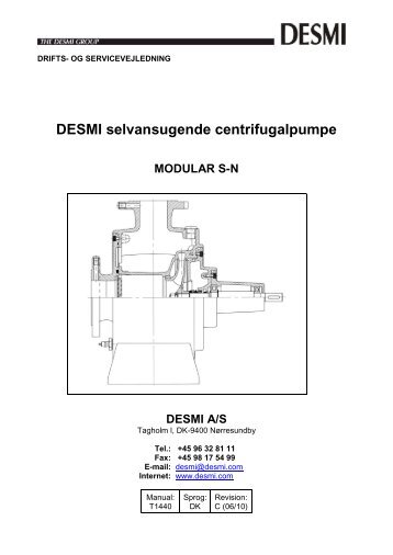 DESMI selvansugende centrifugalpumpe MODULAR SN DESMI A/S