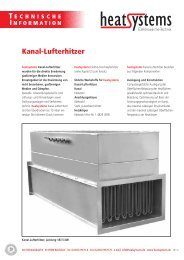 Kanal-Lufterhitzer - heatsystems