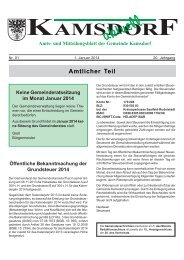 Amtsblatt, Monat Januar 2014 - Kamsdorf