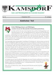 Amtsblatt, Monat Dezember 2013 - Kamsdorf
