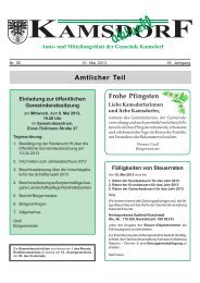 Amtsblatt, Monat Mai 2013 - Kamsdorf