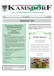 Amtsblatt, Monat April 2013 - Kamsdorf