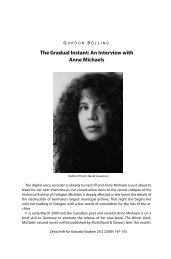 The Gradual Instant: An Interview with Anne Michaels