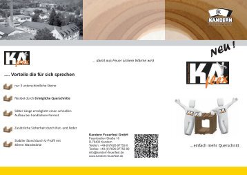 Flyer Kaflex - Kandern Feuerfest GmbH