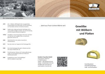 Flyer Gewölbe - Kandern Feuerfest GmbH