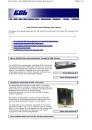 New SDR and Femto Solutions from Lyrtech - Kane Computing Ltd